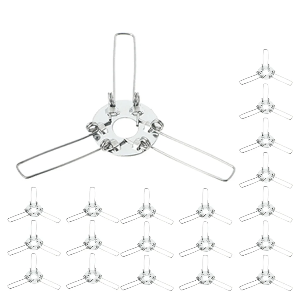 24-delige kroonluchter lamphouder borgring adapter smeedijzeren lampenkap clips gespen