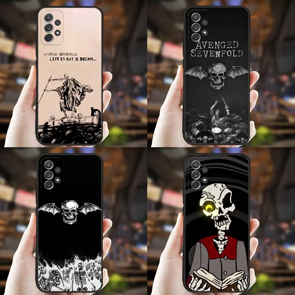 

A-AvengedS Sevenfold A7X Phone Case For Samsung S25,S24,S21,S22,S23,S30,Ultra,S20,Plus,Fe,Lite,Note,10,9,5G Black Cover