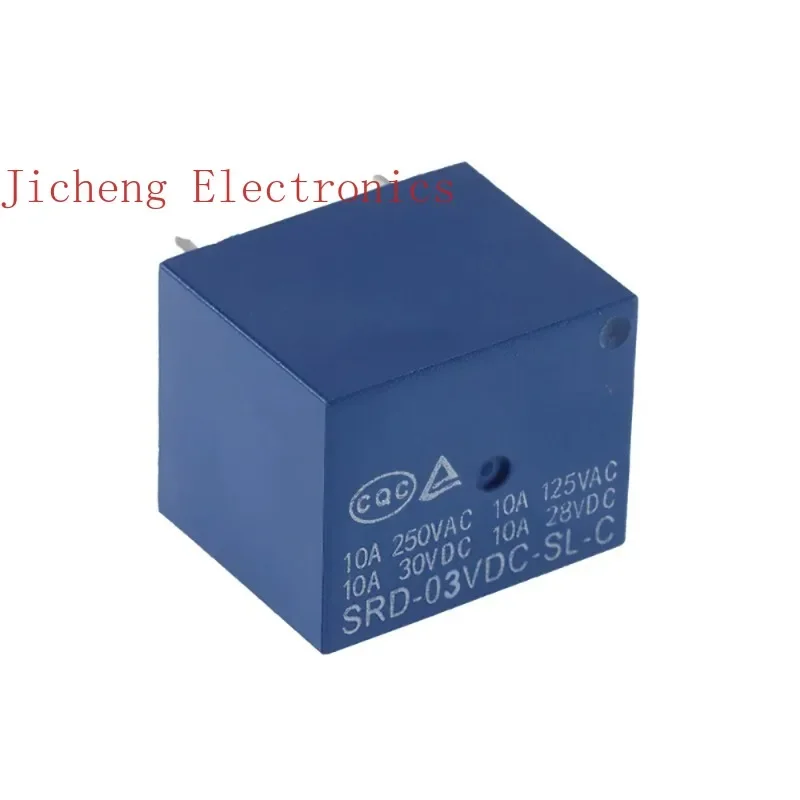 10PCS Relays SRD-03VDC-SL-C SRD-05VDC-SL-C SRD-06VDC-SL-C SRD-09VDC-SL-C SRD-12VDC-SL-C 3V 5V 6V 9V 12V 24V 48V 10A 250VAC 5PIN