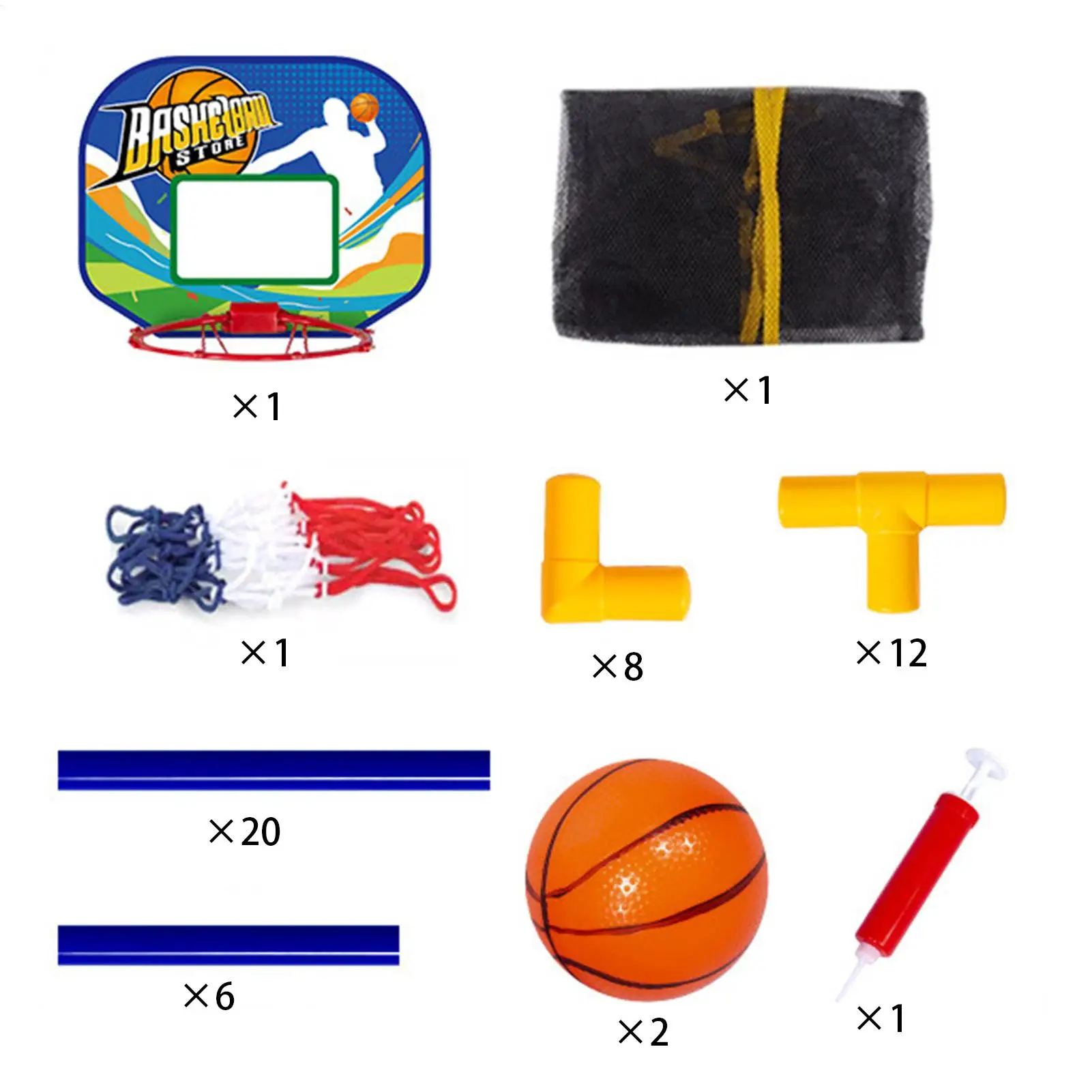 Indoor Basketball Game Kids Portable Sports Activities With Air Pump Basketball Hoop Kids For Outdoor Backyard Playground Park