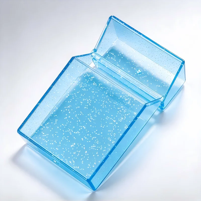 3pcs Colorful Glitter Storage Box Wrinkle Resistant Waterproof Holder Case Clear Stylish Holder Box Anti-Dust Smoking Accessory
