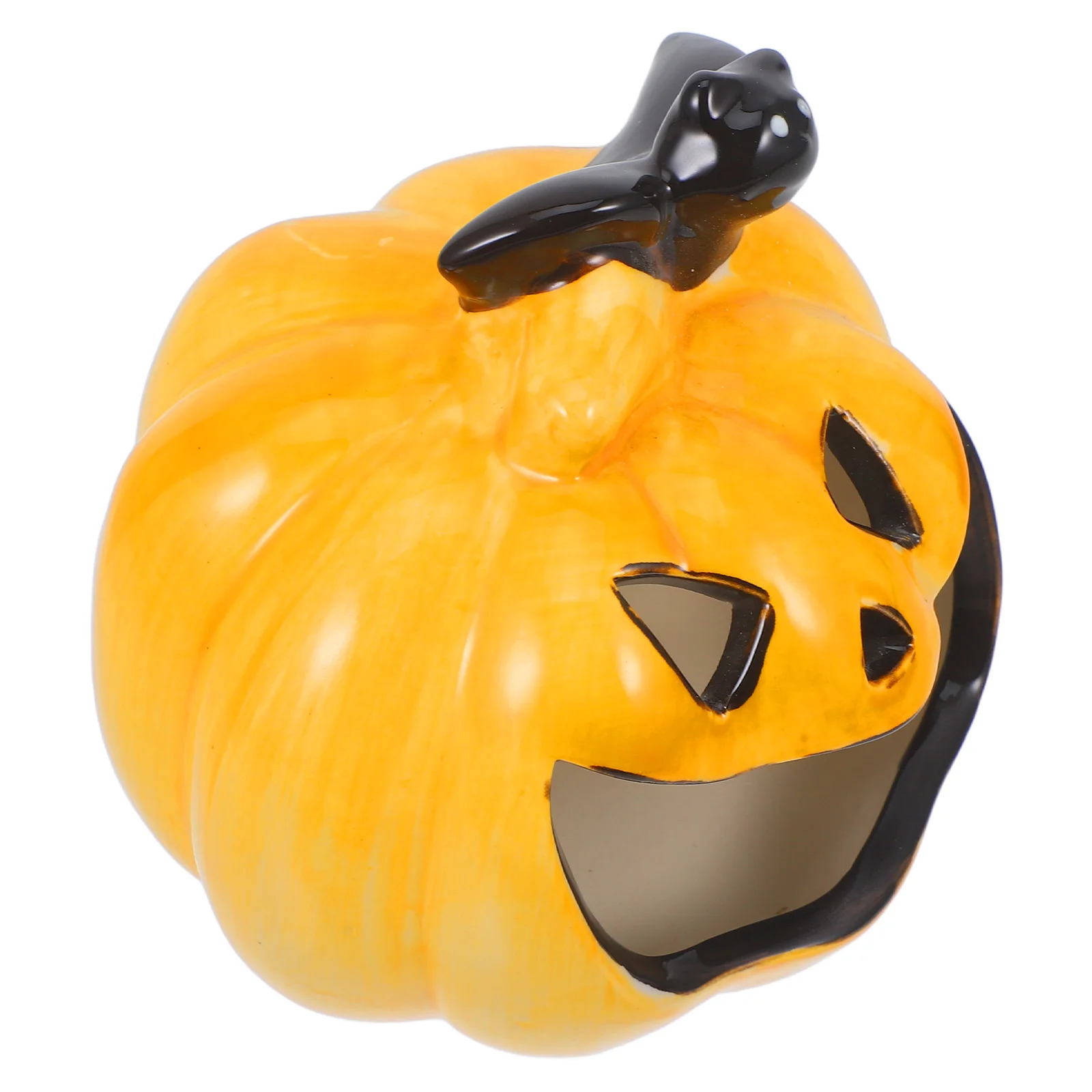 

1pc Pumpkin Shape Ashtray Desktop Cigarette Holder Table Household Decorative Ashtray For Office Home Smoking Container