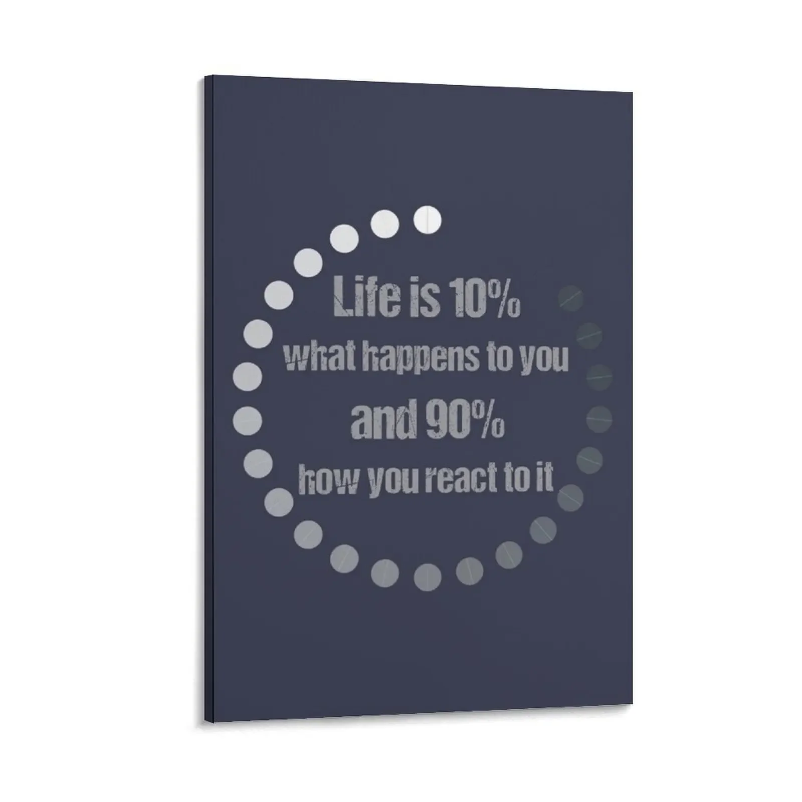 

Life is 10% what happens to you and 90% how you react to it, Awesome gift for your friends and family Canvas Painting