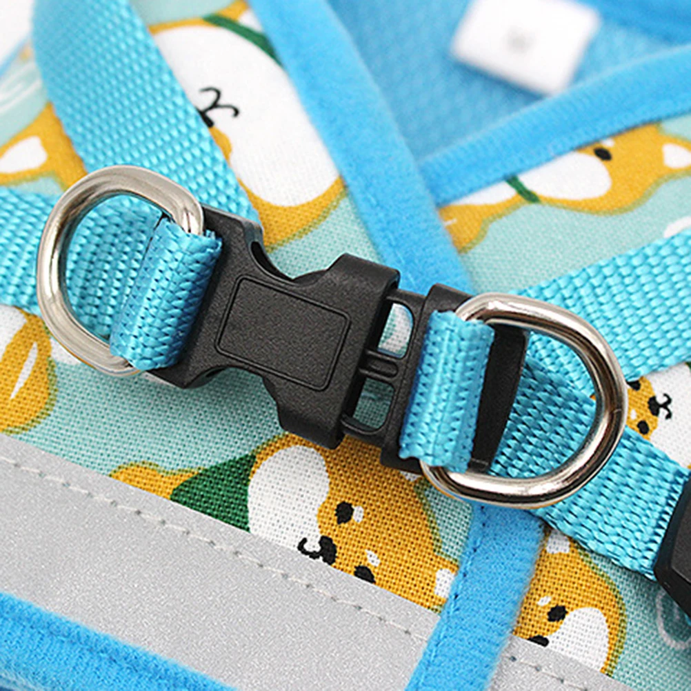 

Reflective Pet Traction Strap Dog Harness for Small Dogs Premium Lightweight Puppy Harness Cartoon Design Gift for Dogs
