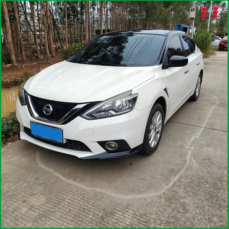 For Nissan Sentra 2016-2019 Both Sides Front Bumper Body Kit Diffuser Protector Corners Lip Car Styling Auto Accessories
