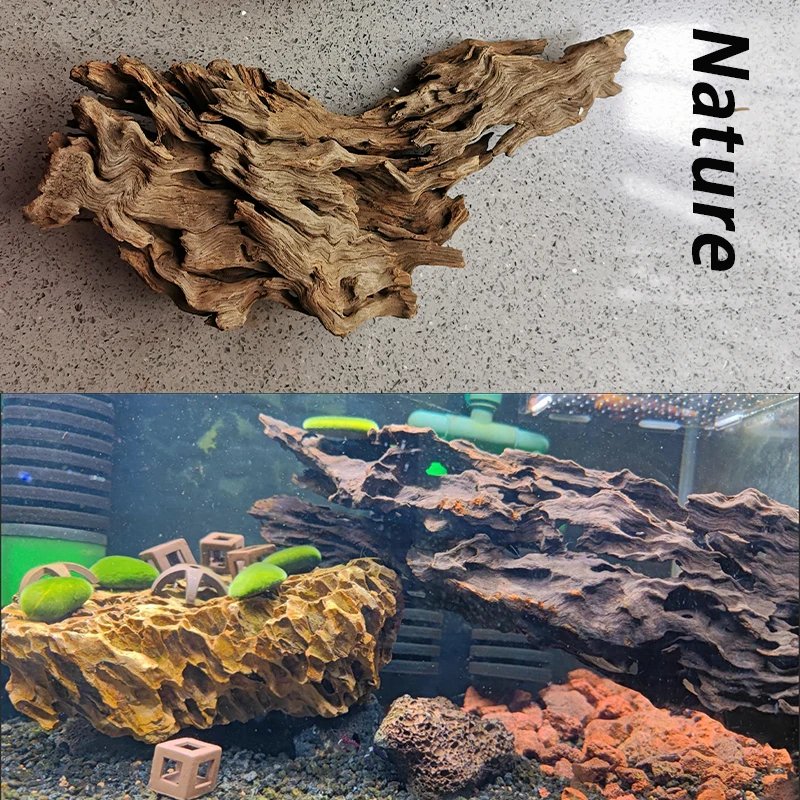 Fish tank Natural Wood Shrimp wood Fish rest hole Natural Large Driftwood Tree Trunk Drift wood Aquarium Plant Aquario Decor