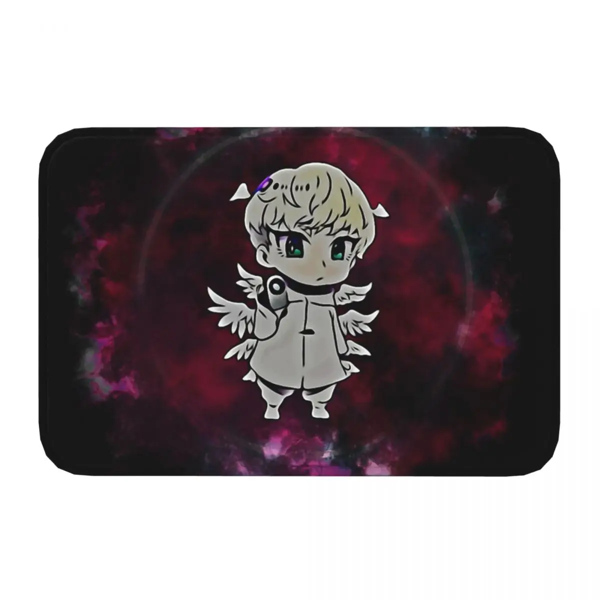 Non-slip Doormat Devilman Crybaby Bath Bedroom Mat Prayer Carpet Flannel Pattern Decor