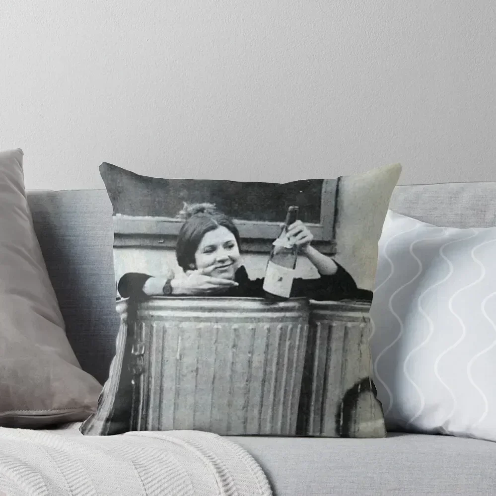 

Carrie Fisher in a Trash Can Throw Pillow Cushions Cover New year Bed pillowcases pillow cover christmas pillow