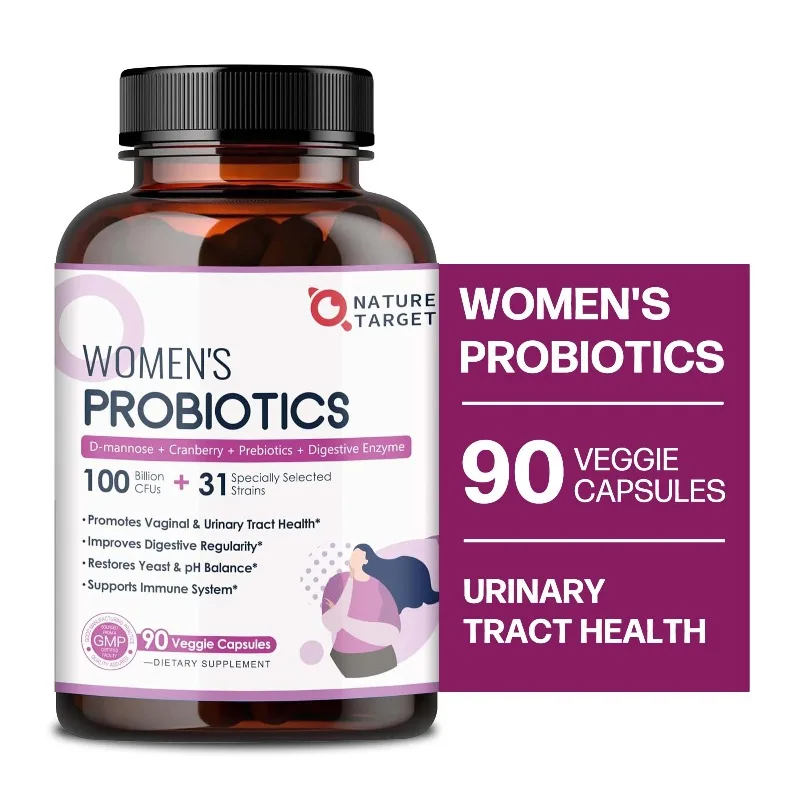 

Women's Probiotic Supplement - Promotes Digestive Health, Gut Health, and Immune Health, Provides Energy Boost