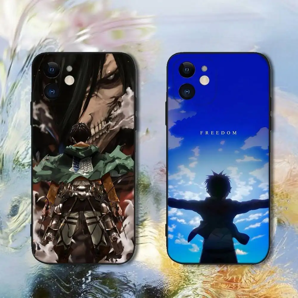 

Anime A-Attack on Titan Phone Case For iPhone 16,15,14,13,12,11,Plus,Pro Max,XS,X,XR,SE,Mini,e,8, Soft Silicone Cover