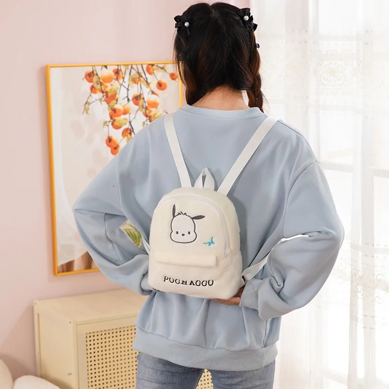 サンリオハローキティぬいぐるみバッグかわいいシナモロール漫画バックパック収納メッセンジャーバッグクロミット人形ダブルショルダー通学