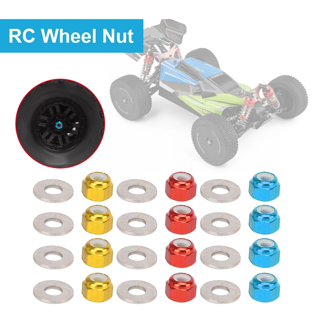 

1/14 автомобильная колесная гайка, алюминиевая колесная гайка, шестигранная стопорная гайка колеса, шестигранная стопорная гайка, подходит для wltoys 1/14 144001, аксессуар для обновления радиоуправляемого автомобиля