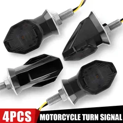 8mm 12V Universal Mini Motorcyle Led Turn Signal Indicator Lights Flashing Amber Light For Yamaha Honda  Arrow Turn Signal Lamp