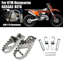 Motorcycle Footrests Aluminum Accessories for KTM SX 125150 250 SXF XC 250 EXC 450 Motocross Pit Dirt Bike Front Foot Peg Parts