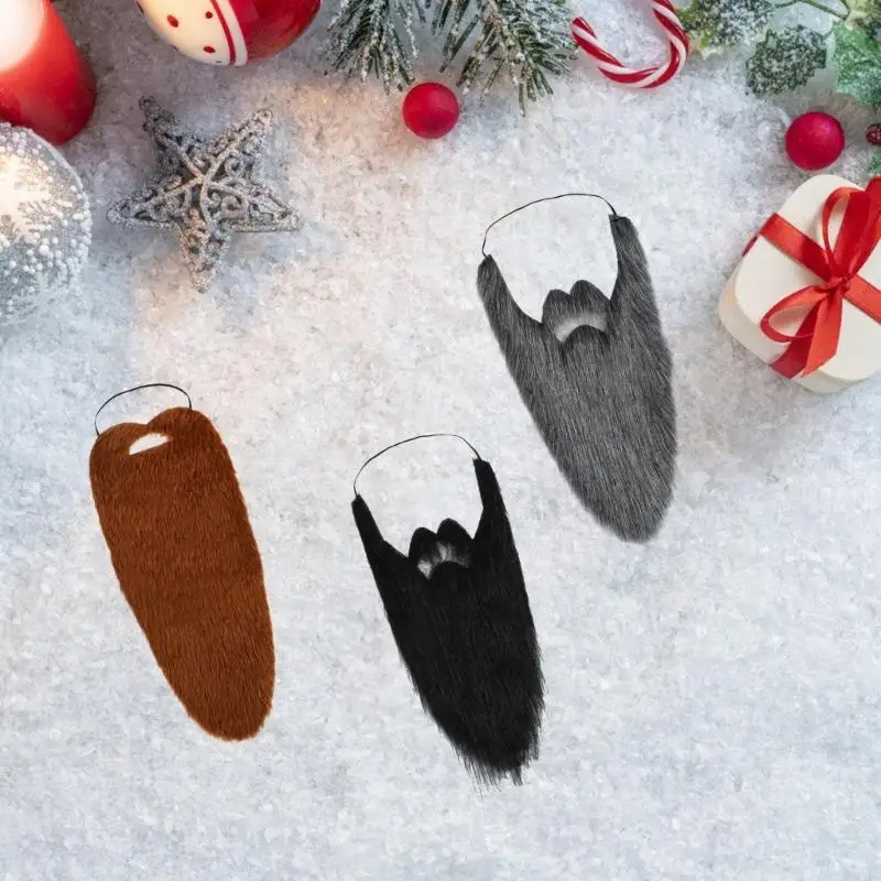 62CC False Long Beard Old Man Moustache False Beards Funny False Mustache Santa Beard False Moustaches for Costume