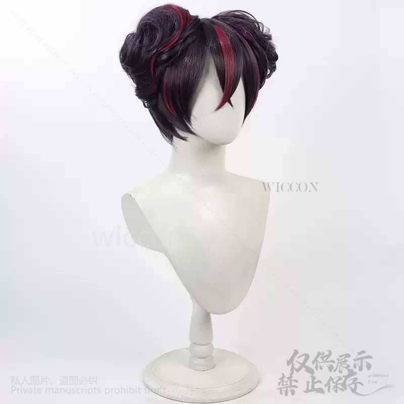 أنيمي لعبة NIKKE: آلهة النصر تأثيري كوينسي زي شعر مستعار مقاومة للحرارة الاصطناعية الشعر الوردي الأسود الباروكات مخصصة