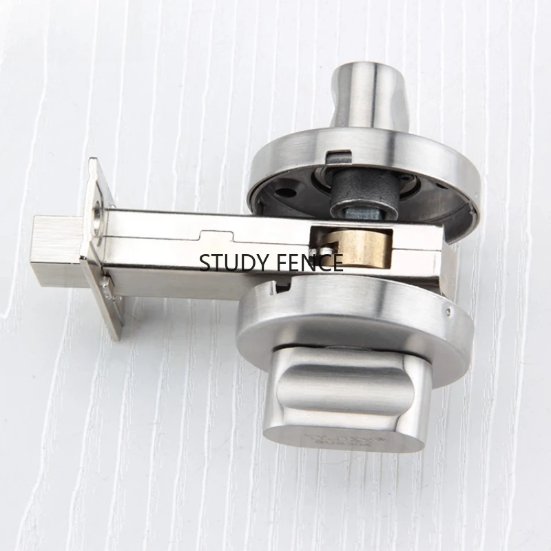 

Stainless Steel Double-sided Invisible Door Lock Excluding Keys Indoor Door Lock Set Cloak Room Door Lock Hardware Accessories