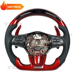 Carbon Fiber Car Steering Wheel For Kia Stinger GT LED Steering Wheel