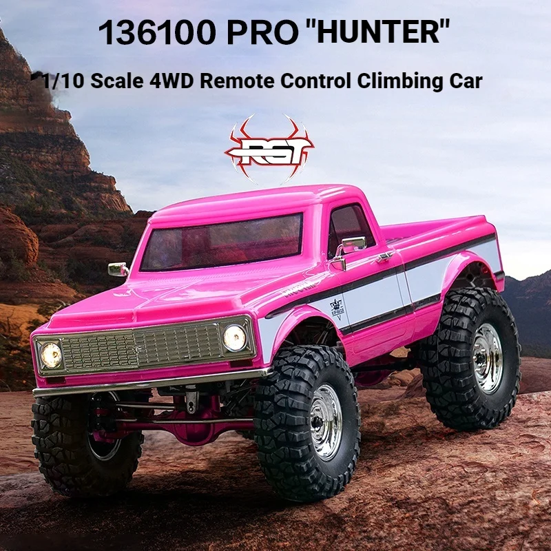 RGT New 136100PRO 1/10 HUNTER Brushless RC Car FOC Climbing Car Remote Control Off-Road Vehicle 4WD Simulation Model Toy