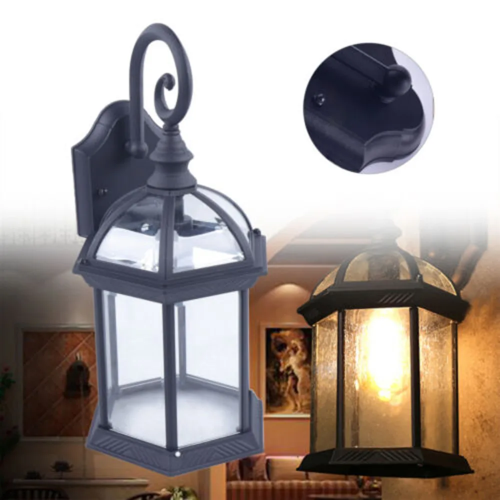 Bymaocar Outdoor LED Wall Light Fixtures Exterior Wall Lantern Waterproof Anti-oxidation  Sconce Thick Nordic Style Porch Lights