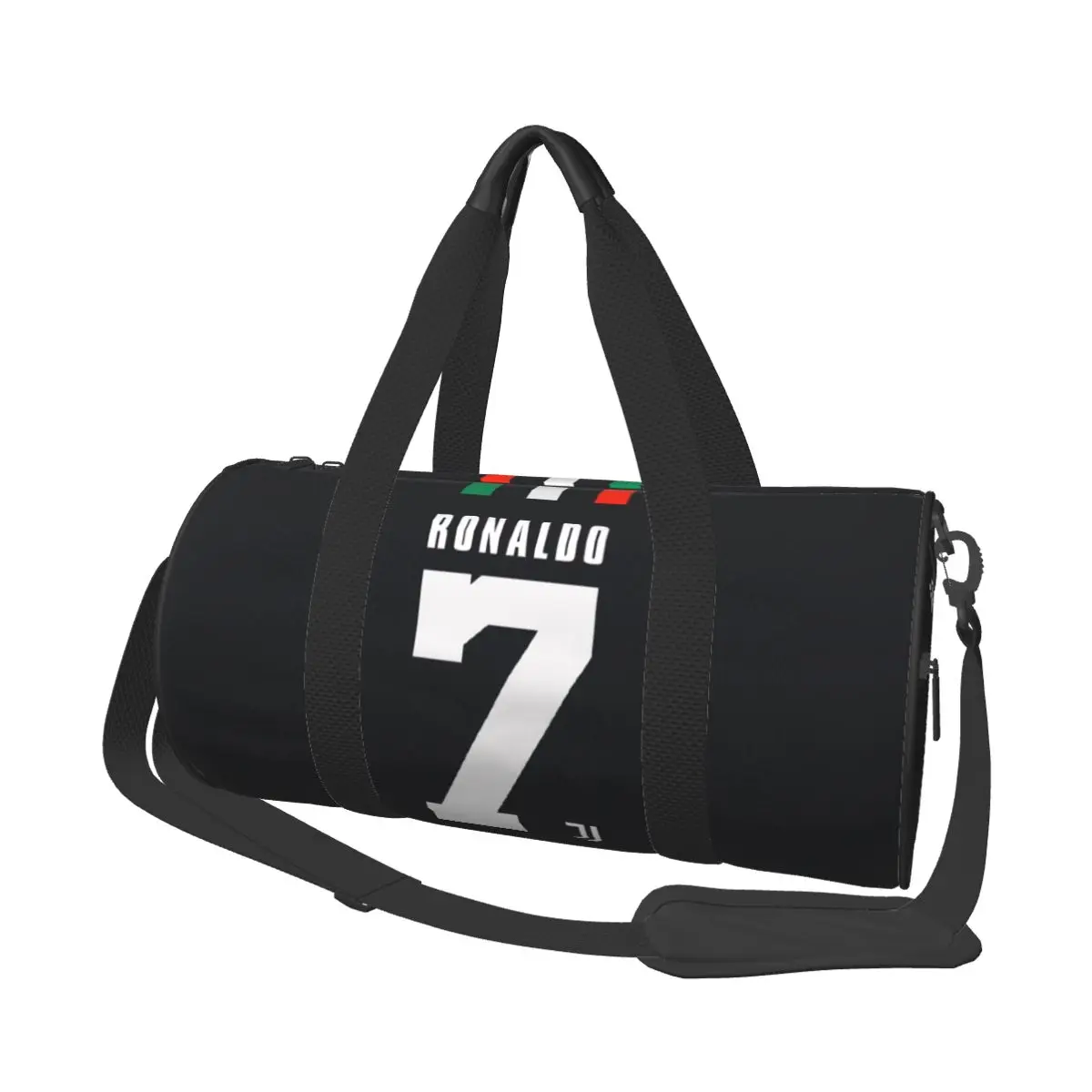 Round Large Capacity C-Cristiano Ronaldo No.7 Travel Duffel Bag, Handheld travel bag, lightweight storage luggage bag