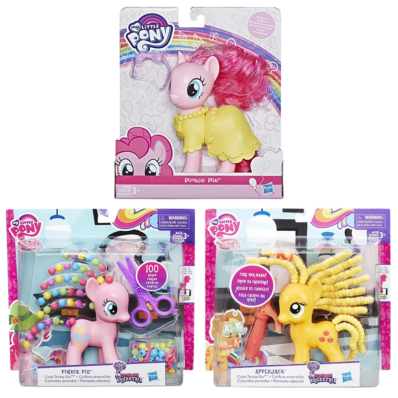 

My Little Pony Friendship Is Magic Explore Equestria Cutie Twisty-Do Pinkie Pie 100 Beads Perles Applejack Curl Her Mane Figure