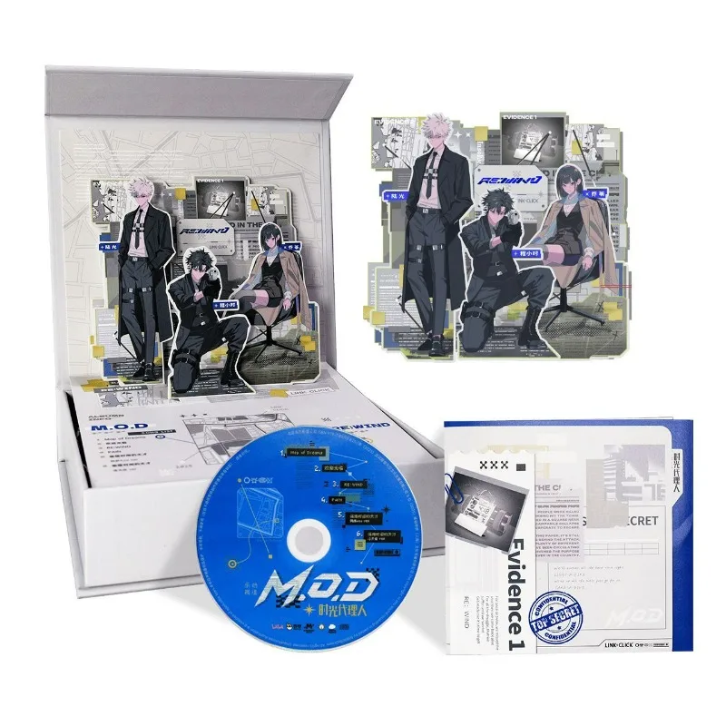Link Click M.O.D CD Gifts Box Map of Dreams Pain Re: WIND Lyrics Book Character Limited Photo Cards Acrylic Pendants