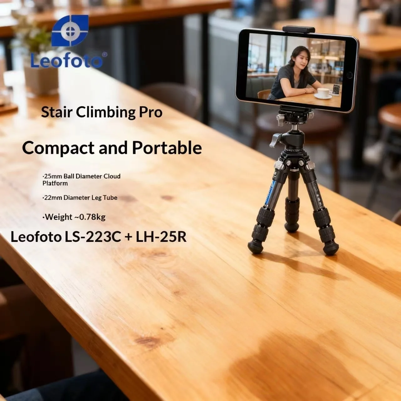 

Leofoto LS-223C DSLR Camera Photography Climbing/Mountaineering Low-Angle Carbon Fiber Dual-Panoramic Head