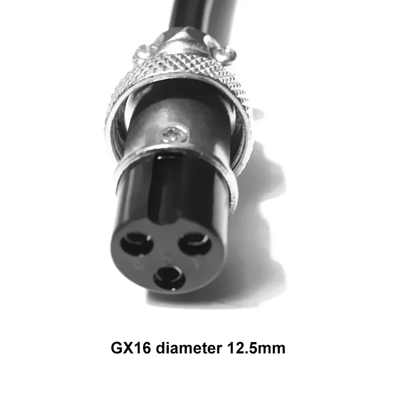 XT60 إلى GX16 2/3 دبوس الطيران التوصيل ذكر إلى أنثى سلك الطاقة 12AWG مركبة كهربية بطارية شحن كابل إخراج الطاقة 0.3-3 متر