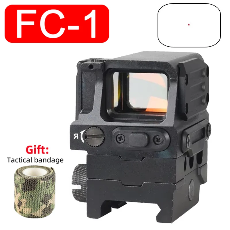 Tactical Optics FC1 Red Dot Holographic Reflex Sight Outdoor Airsoft Riflescopes Collimator Fit 20mm Rail Airsoft Accessoires