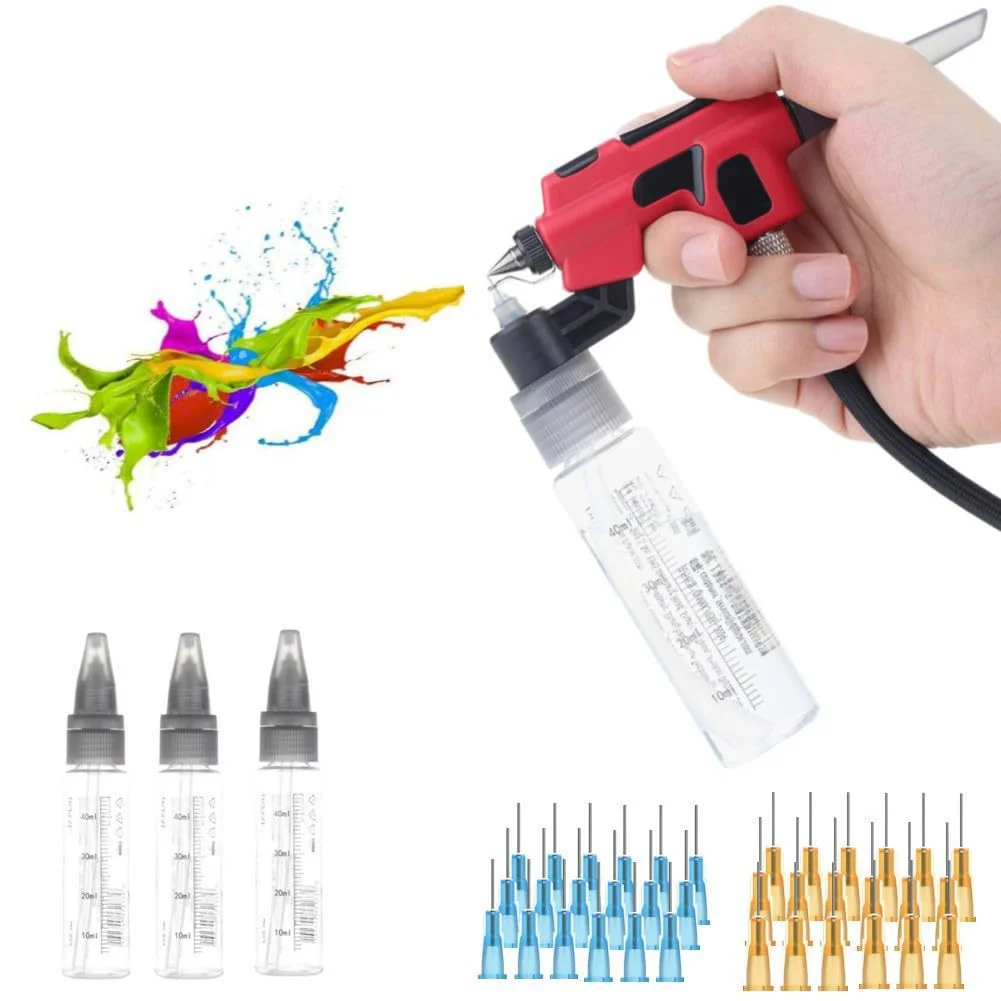 

DSPIAE PT-AB Wash-Free Airbrush with Marker Rack for Gundam Scale Models Painting Tool Quick Paint Change Hobby DIY Craft Tools