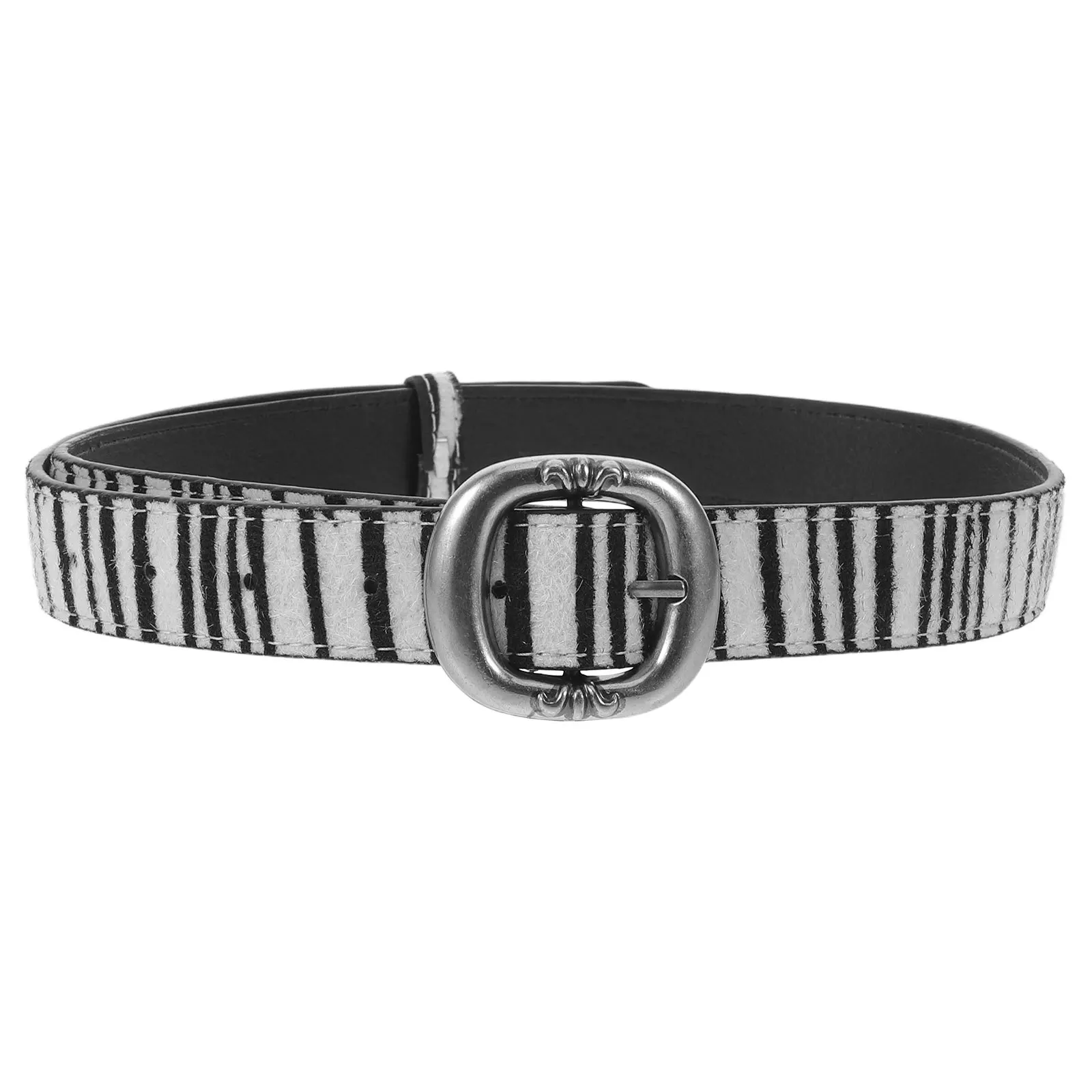 

Women Zebra Print Belt PU Stylish Waistband Adjustable for Jeans Dresses Casual Wear Party Fashion Waist Belt