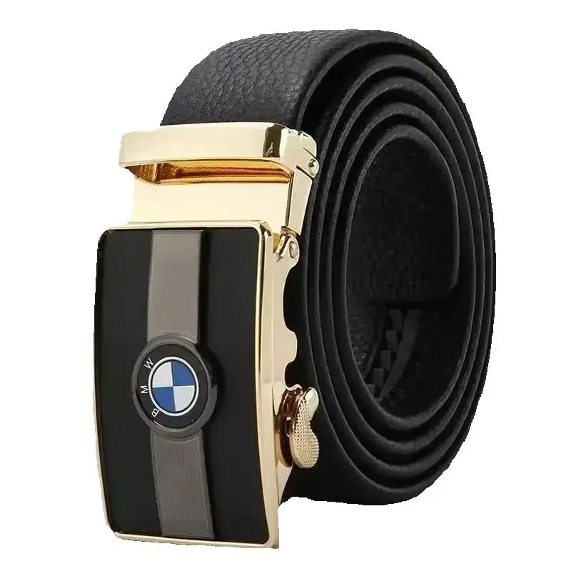 

BMW Luxury Belt for Men PU Leather Belt Metal BMW Buckle High Quality Famous Brand Designer Waist Strap Belt for Jeans Plus Size