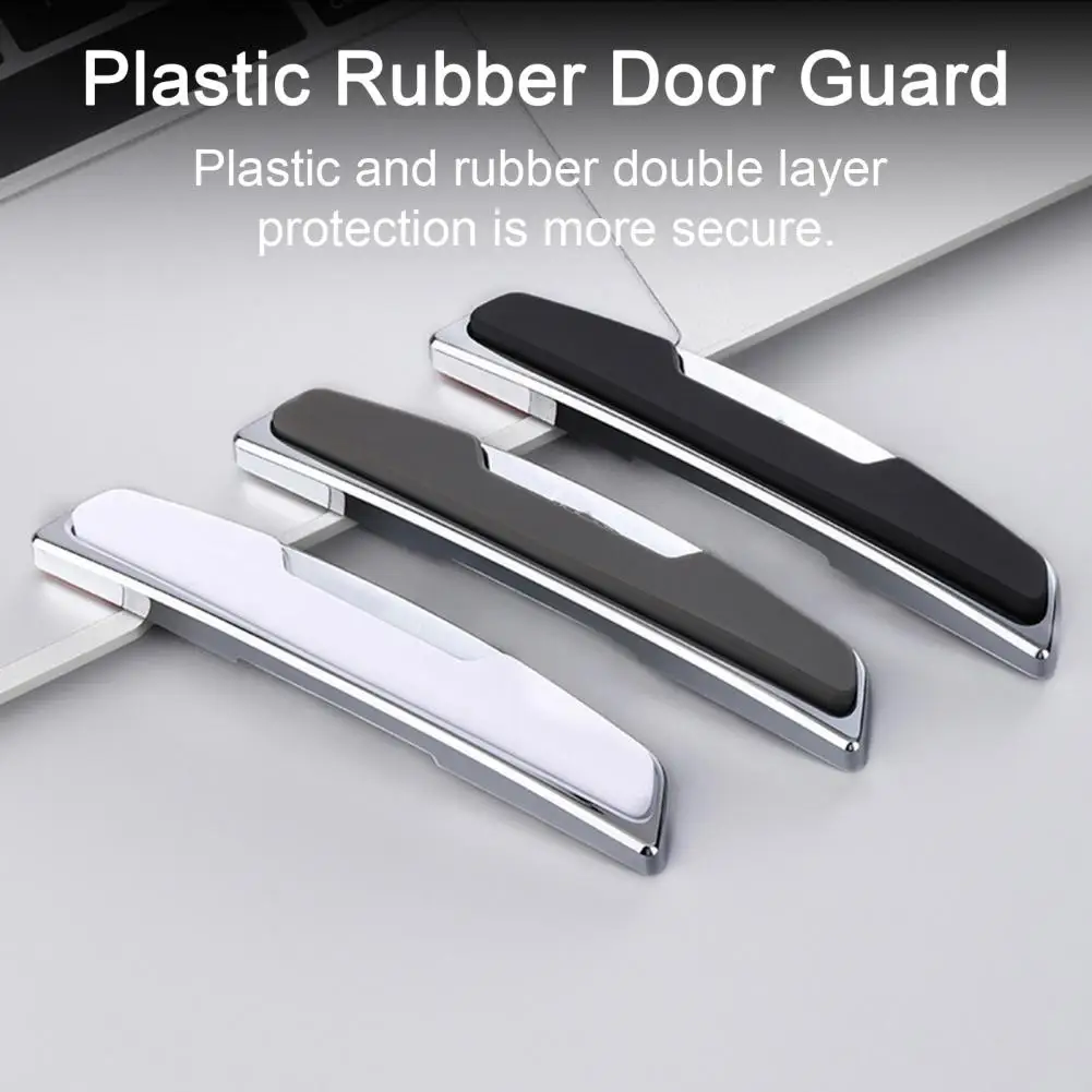 Car Door Protector Double Layer Car Door High Glossy Slim Door Edge Guards Black Auto Vehicle Bumper Protector