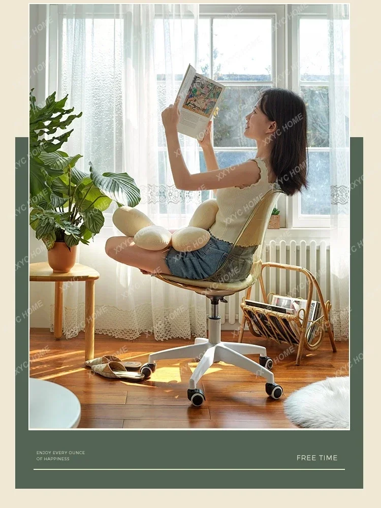 Computer Height Adjusting Ergonomic  Office Study  Swivel Chair Study Chair Dressing Bench