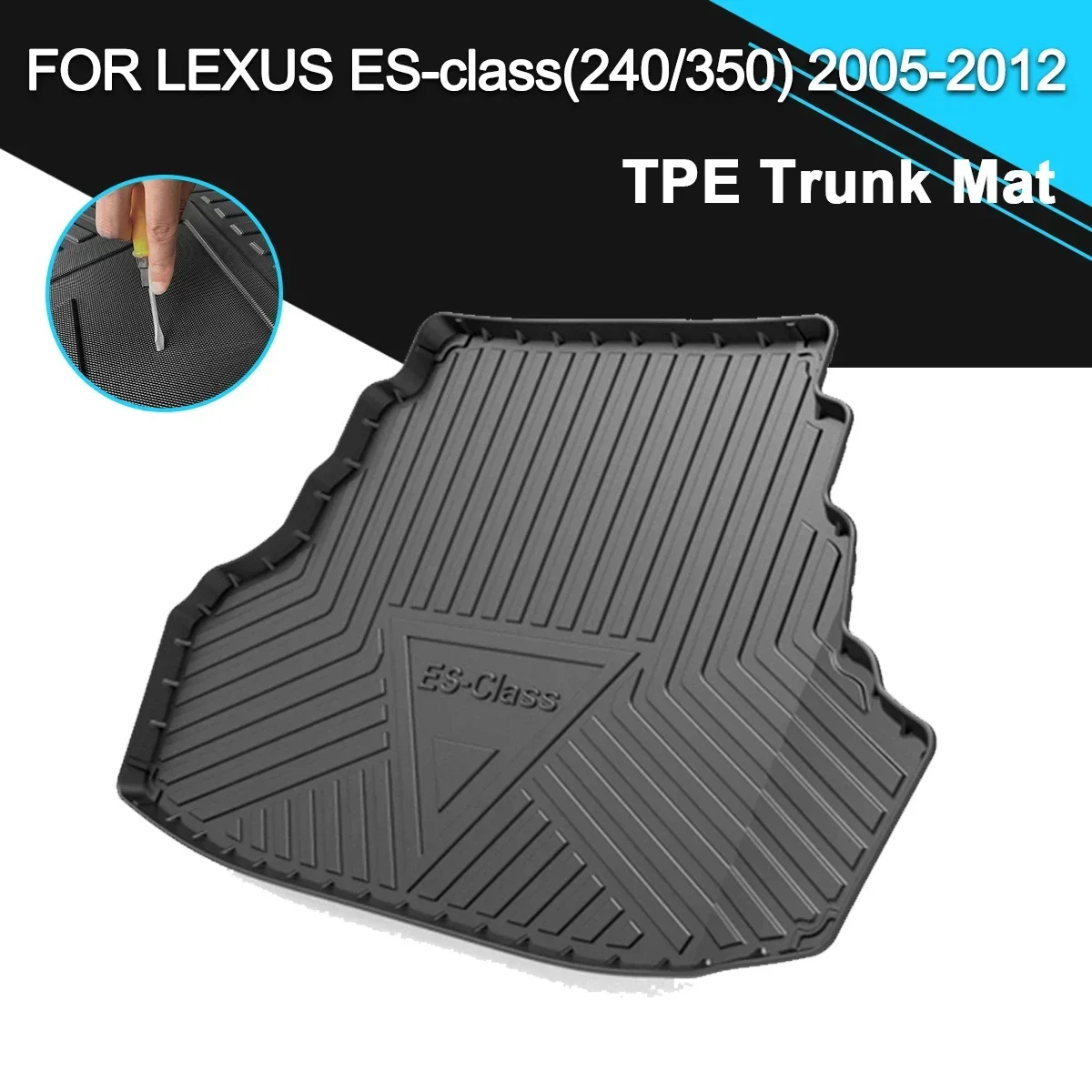 

Car Rear Trunk Cover Mat Non-Slip Waterproof Rubber TPE Cargo Liner Accessories For LEXUS ES 240/350 2005-2012