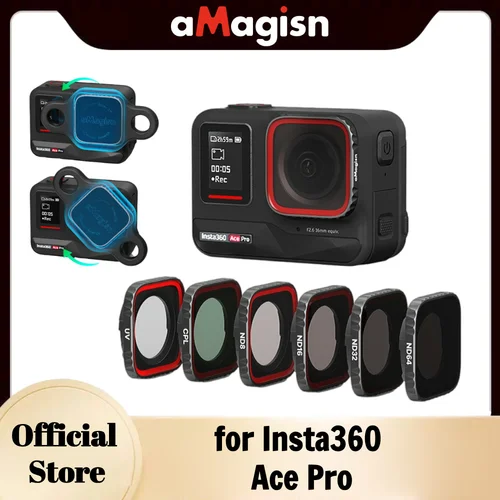 aMagisn ND CPL UV Filtros de lente  para Insta360 Ace Pro ,  ND8 ND16 ND32 ND64 Filtro impermeable  para Insta 360 AcePro  Accesorios