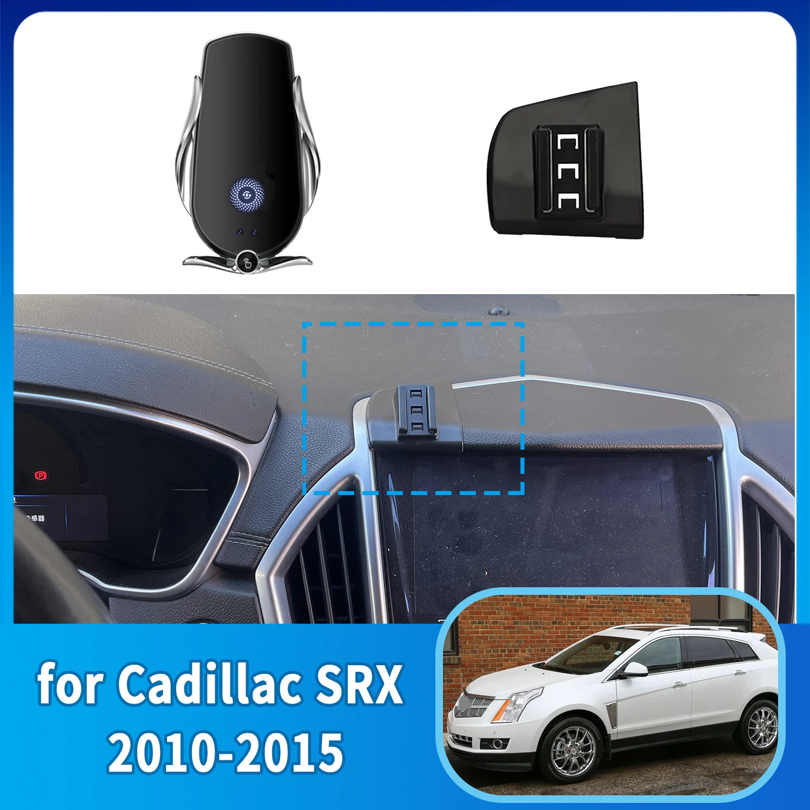 Car Mobile Phone Holder for Cadillac SRX 2010 2011 2012 2013 2014 2015  GPS Bracket Accessories Navigation Stand Auto