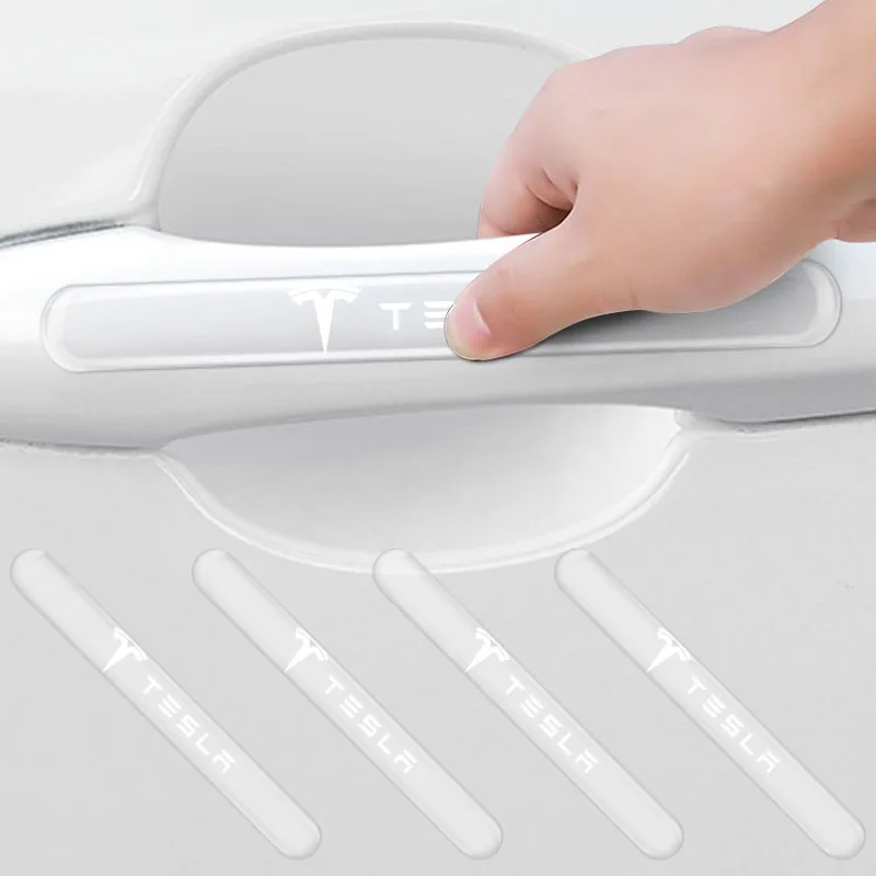 

Car Door Bowl Handle Protector Stickers Transparent Anti-scratch Film for Tesla Model 3 S Style Roadster Model X Y Accessories
