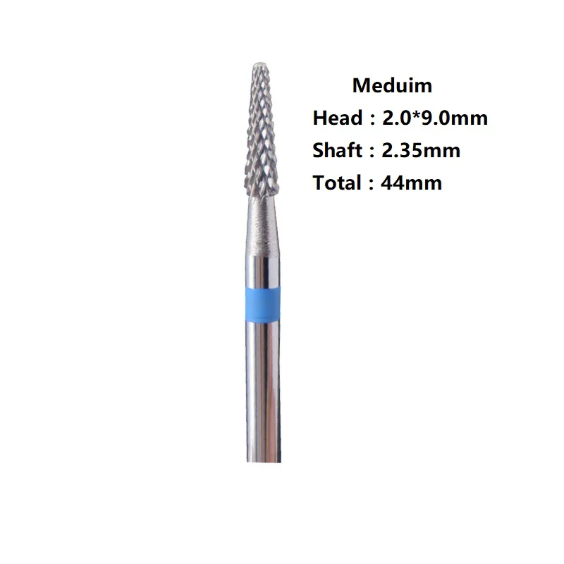 4 Grits Carbide Nail Drill Bit Electric Milling Cutter for Manicure Rotate Burr Remove Gel Polish Tools Nail Files Accessory