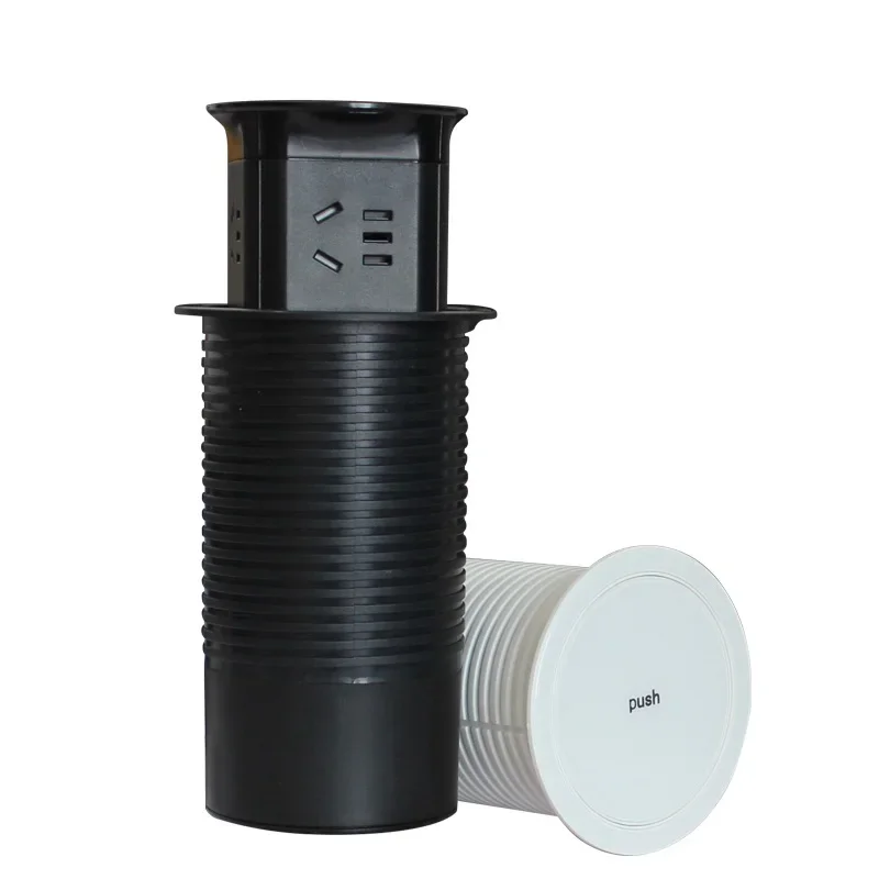 Desktop embedded socket Kitchen island socket Pneumatic lifting socket Hidden waterproof British standard
