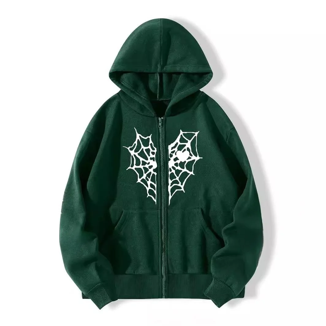 

Теплый кардиган на молнии с принтом Thi Heartaped, длинный женский свитер из полиэстера средней длины, модная осень 2024 г.