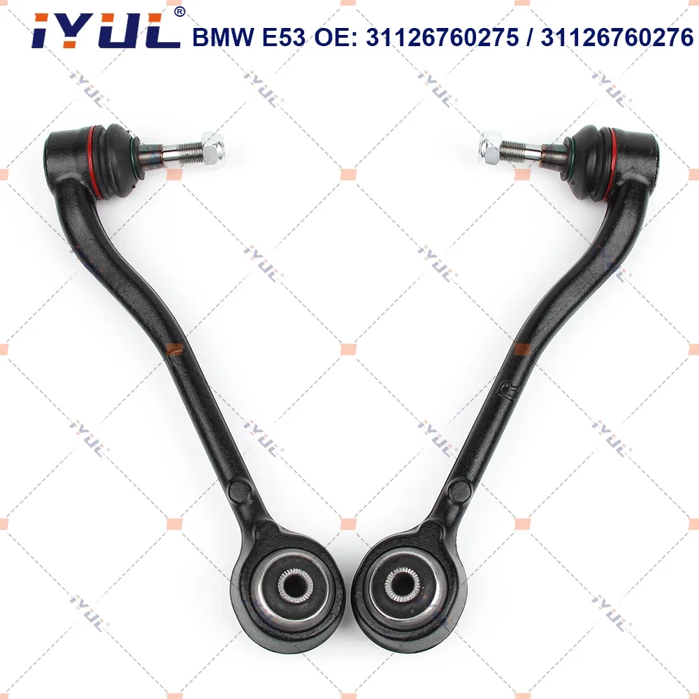 

IYUL A Pair Front Lower Suspension Control Arm Straight For BMW X5 Series E53 3.0d 3.0i 4.4i 4.6is 4.8is 31126760275 31126760276