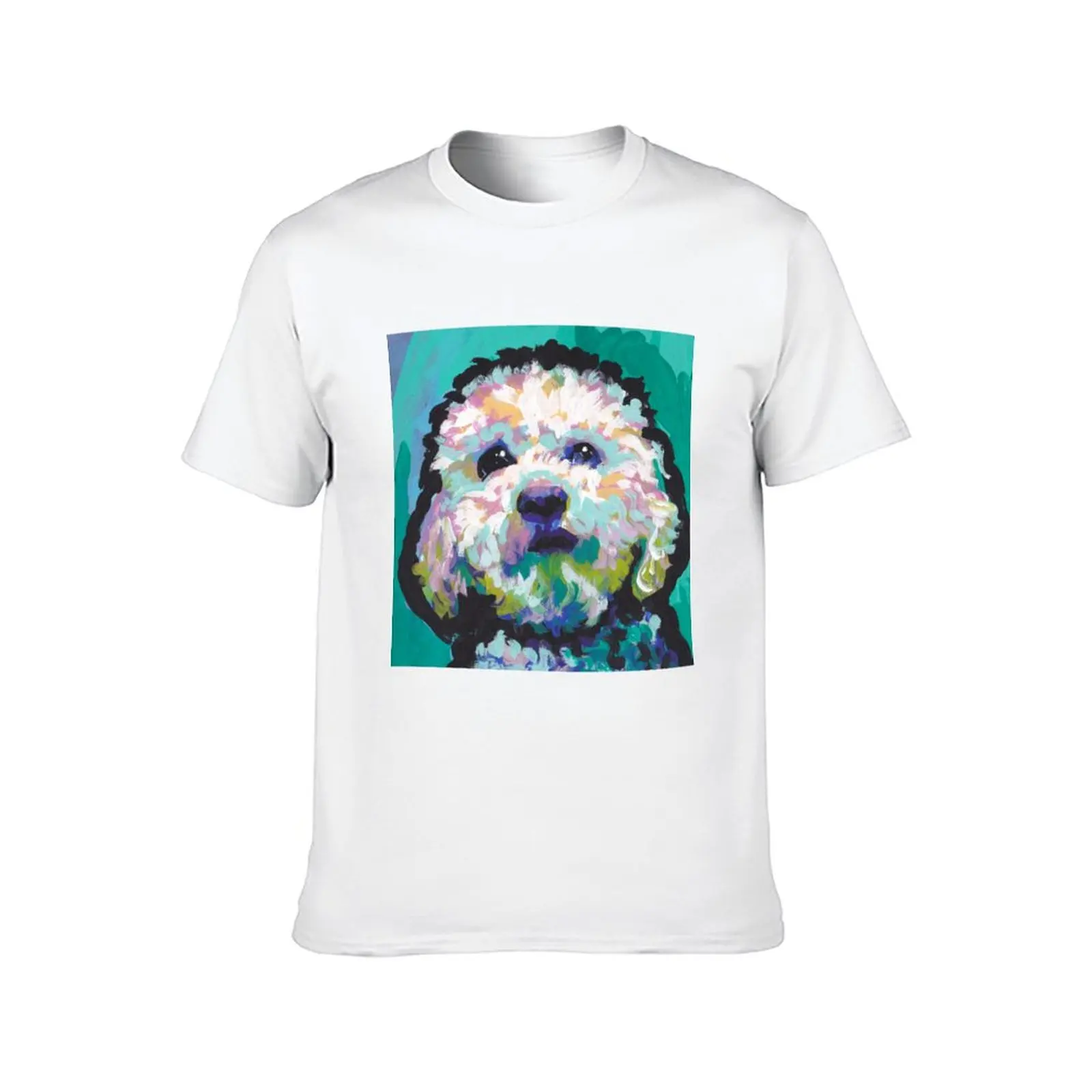 Poodle Maltipoo Dog Bright colorful pop dog art T-Shirt rapper graphic tees anime figures men t shirts