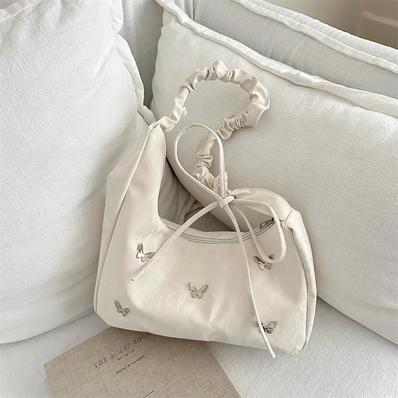Butterfly large-capacity bag Versatile shoulder armpit bag Fashion foreign commuter messenger bag