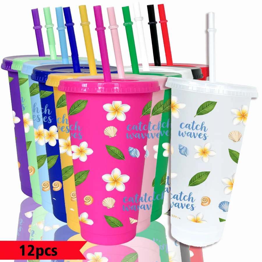 lot-de-12-gobelets-en-plastique-colores-de-26-oz-motifs-fleurs-feuilles-vertes-et-coquillages-pour-fetes-cadeaux-de-rentree-scolaire-et-d'anniversaire