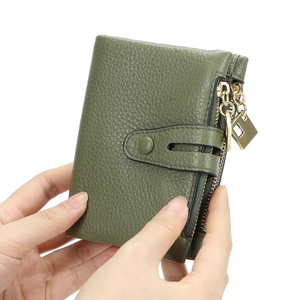 URBAN MASTER Stylish Short Wallet, Genuine Leather Multi-card Slots Card Holder, Perfect Casual Coin Purse For Daily Use 1665