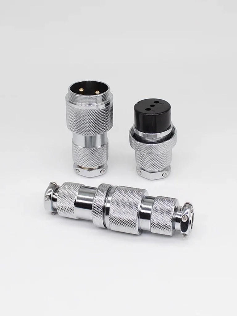 Connecteur de prise d'aviation étanche mâle et femelle GX25 GX30 2 3 4 5 6 7 8 10 12 broches DF25 DF30 rond et carré de 25 mm