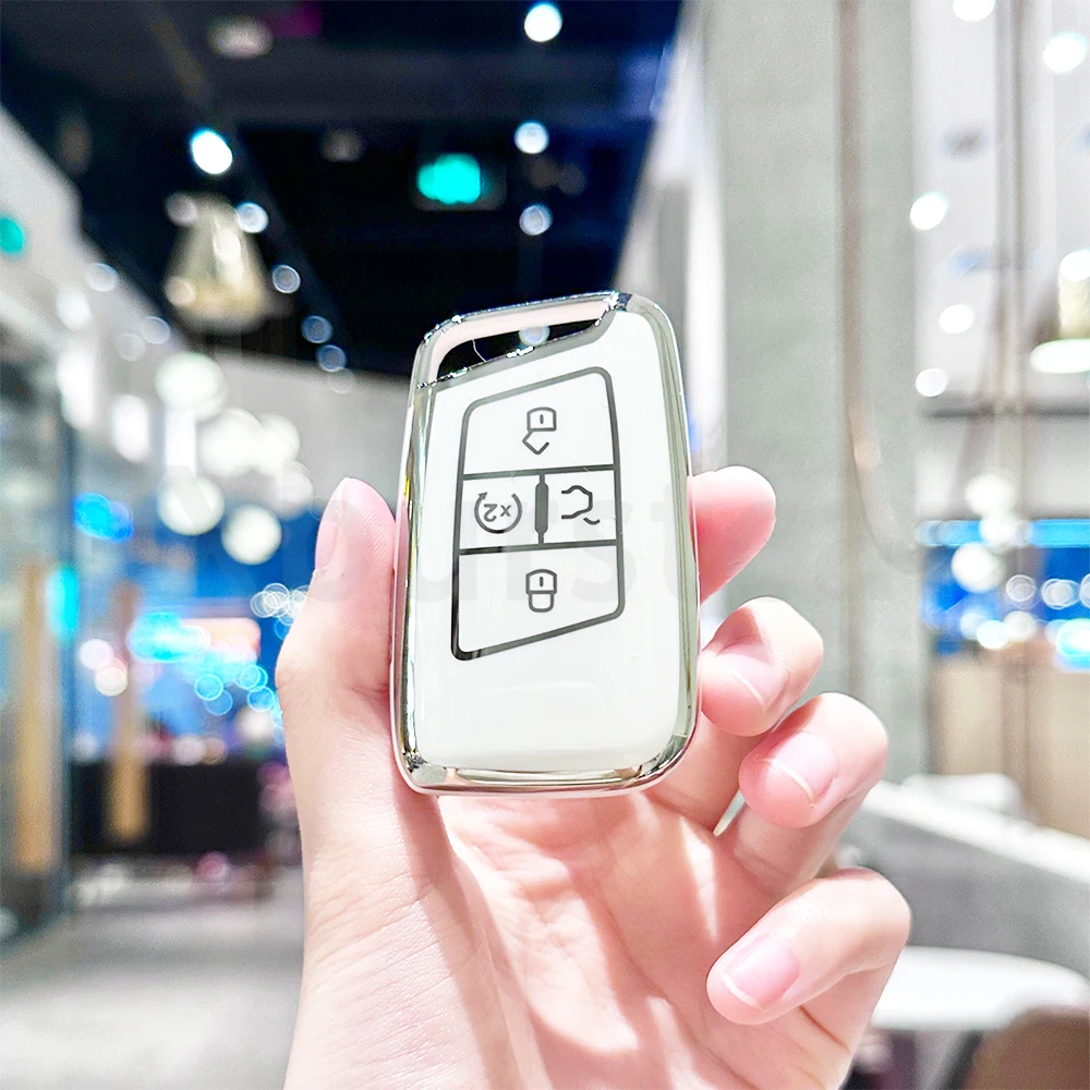 Housse de protection pour clé télécommande de voiture, en TPU, pour Volkswagen VW Tiguan Passat Golf Alltrack, coque automatique, support Fob, accessoires
