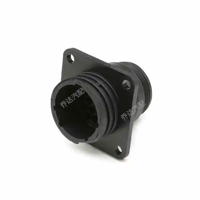 182916-1 TE type 16 hole aviation plug male end domestic with flange connector tail clip 182642-1